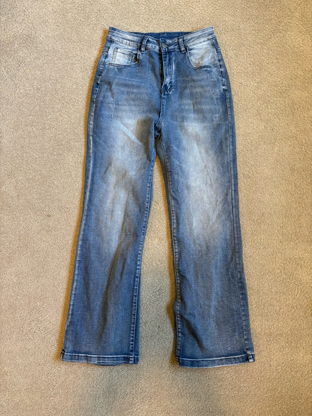 Classic Straight-Leg Blue Jeans